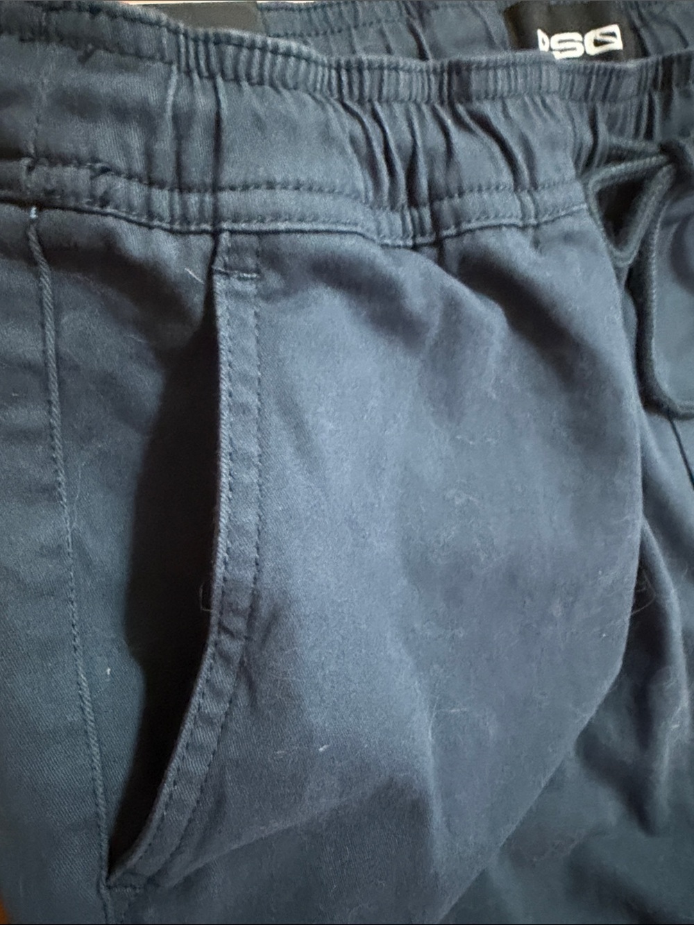 🆕RSQ Men's Dark Navy Blue Side Pocket Drawstring Cotton Joggers::NWT:: - Picture 5 of 7